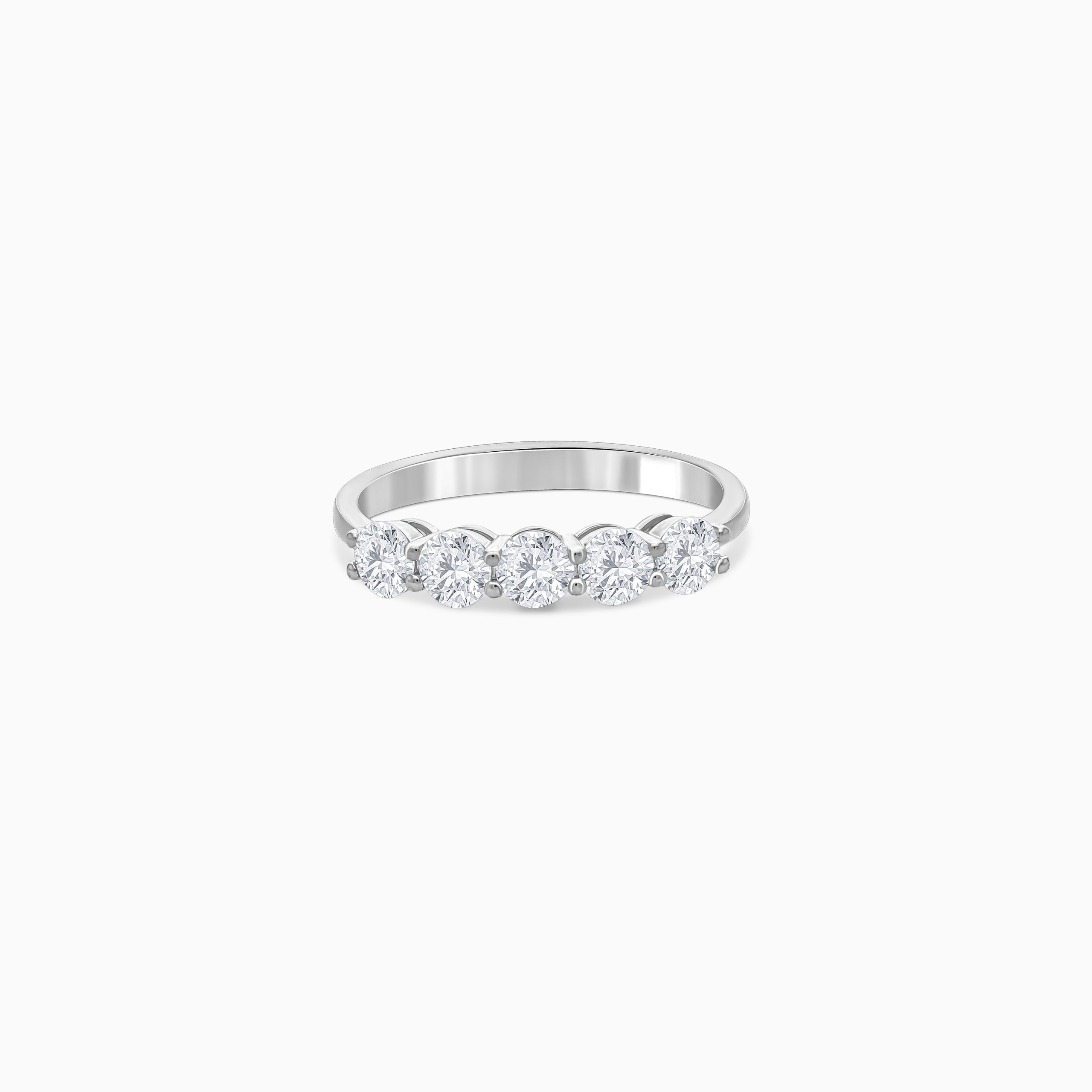 18k White Gold Eternity Solitaire Diamond Ring | Solitaire Collection - Image 2
