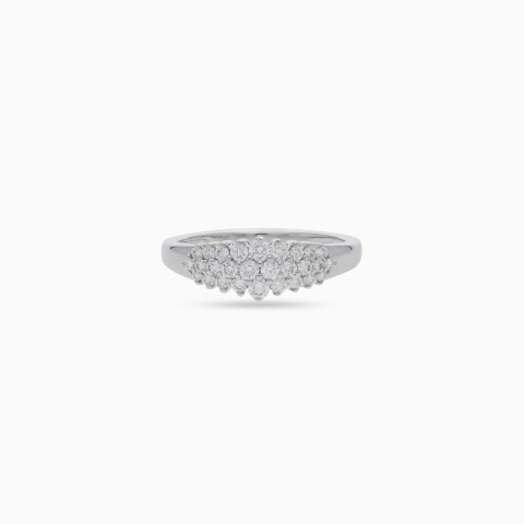 18K White Gold Diamond Ring – Scala Collection