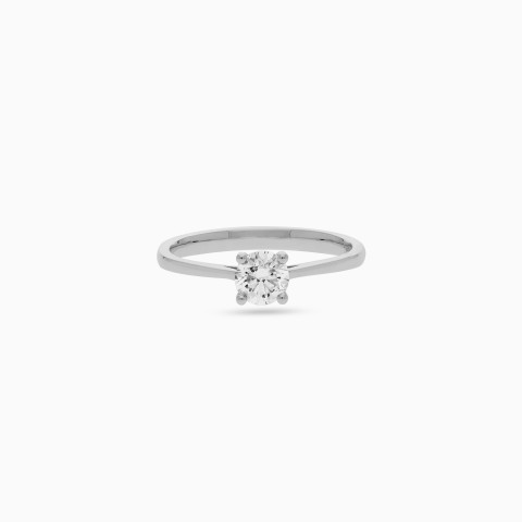 Diamond Solitaire Ring in 18K White Gold – Solitaire Collection