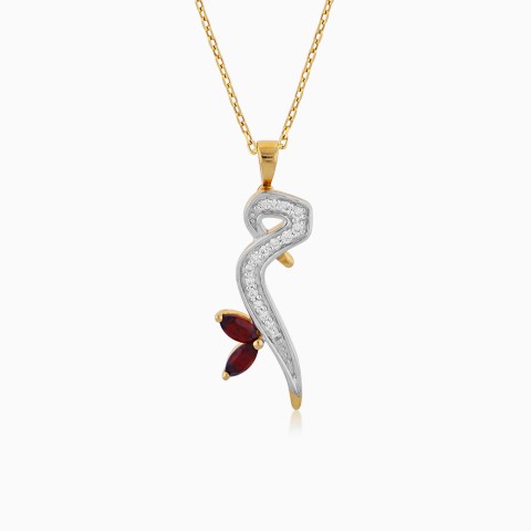 18K Yellow Gold Mim Pendant Necklace – Horoufi Diamond Collection