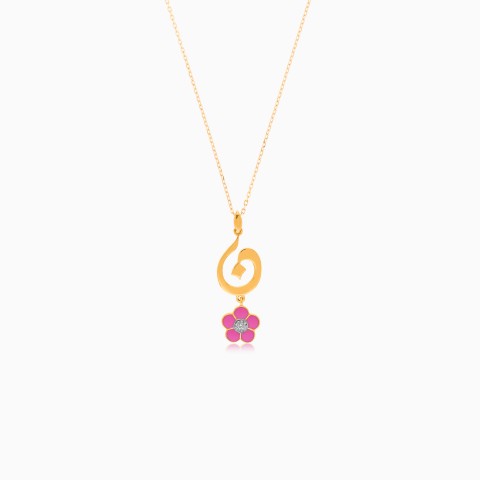 18K Yellow Gold ‘Noon’ Necklace – Horoufi Kids Collection