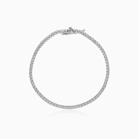 18K White Gold Diamond Tennis Bracelet – Tennis Diamond Collection