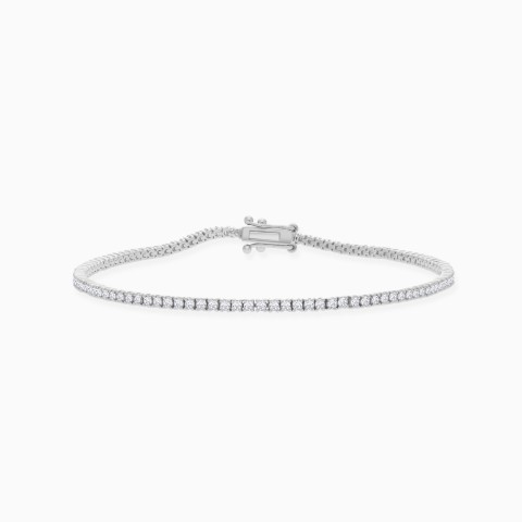 18K White Gold Diamond Tennis Bracelet - Tennis Diamond Collection