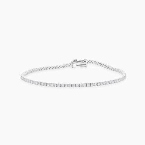 18K White Gold Diamond Tennis Bracelet - Tennis Diamond Collection