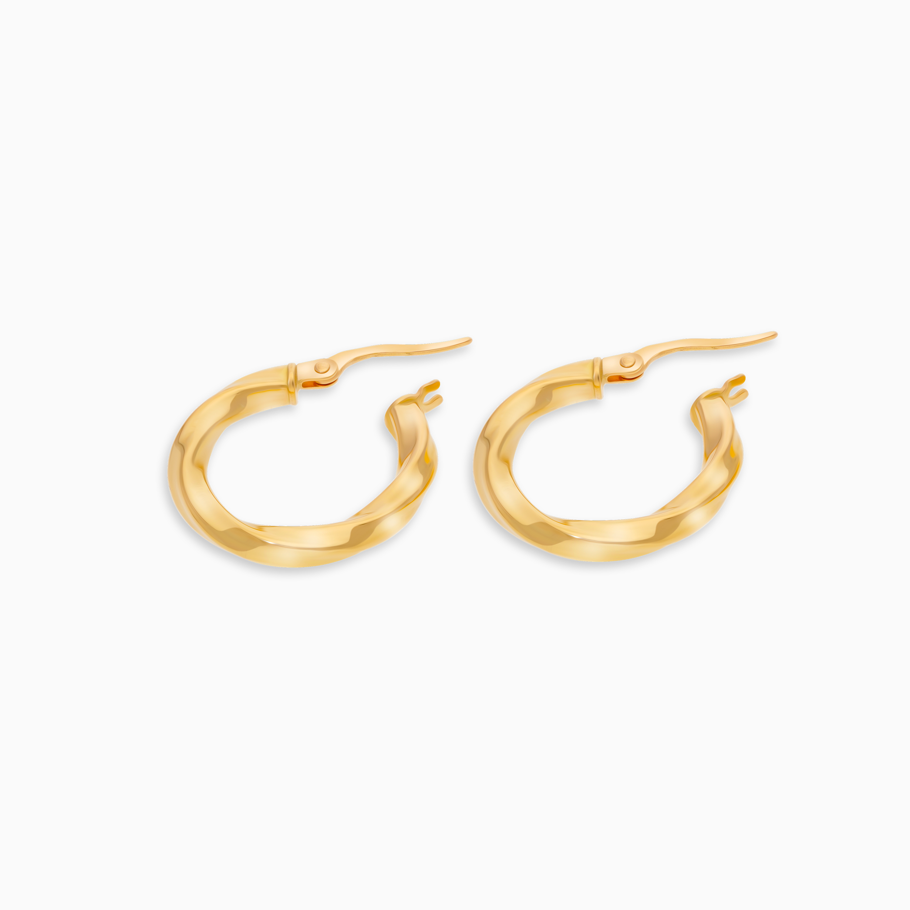 18K Yellow Gold Round Hoop Earrings from the Hoops Collection
