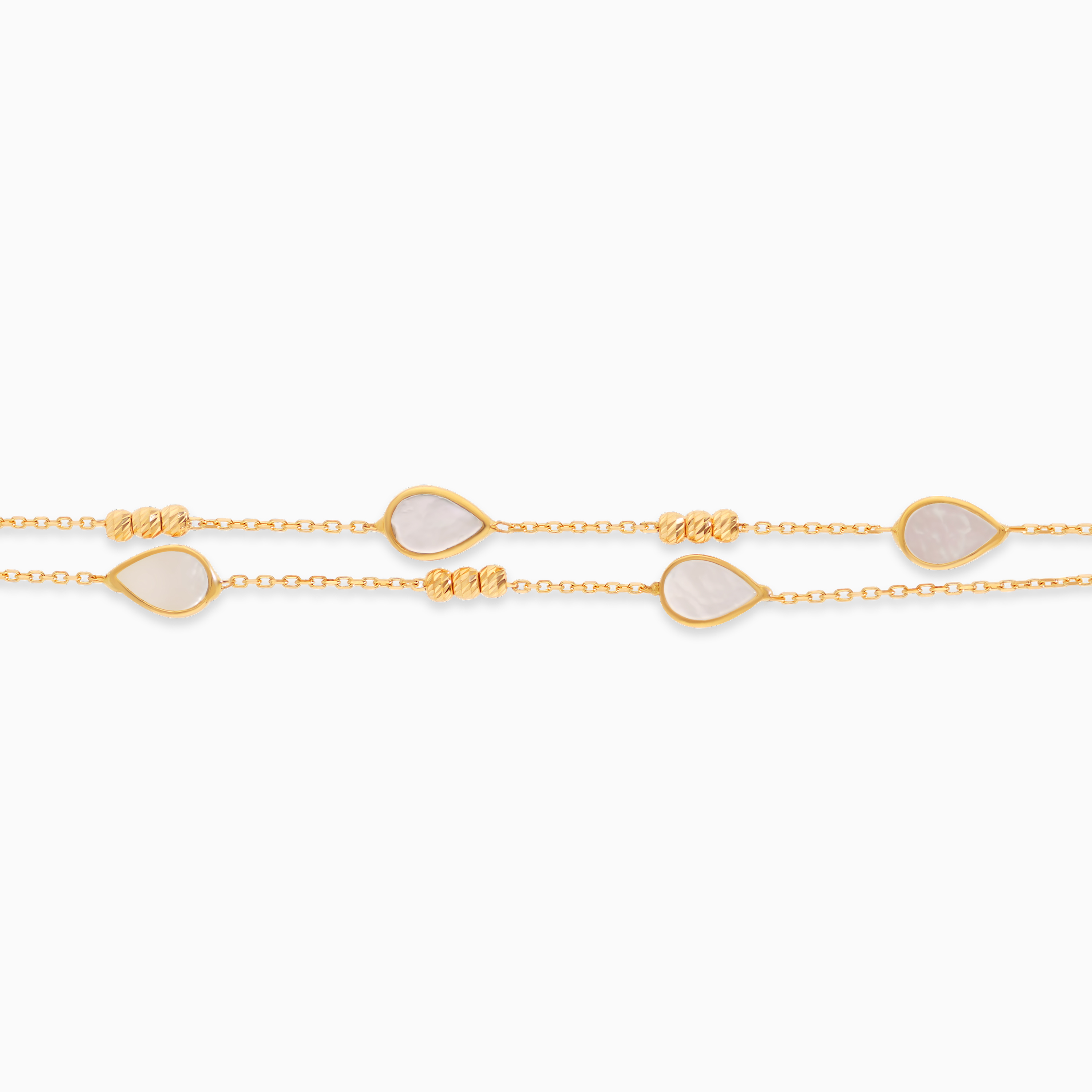 18K Yellow Gold Mother of Pearl Bracelet – Eclat Collection