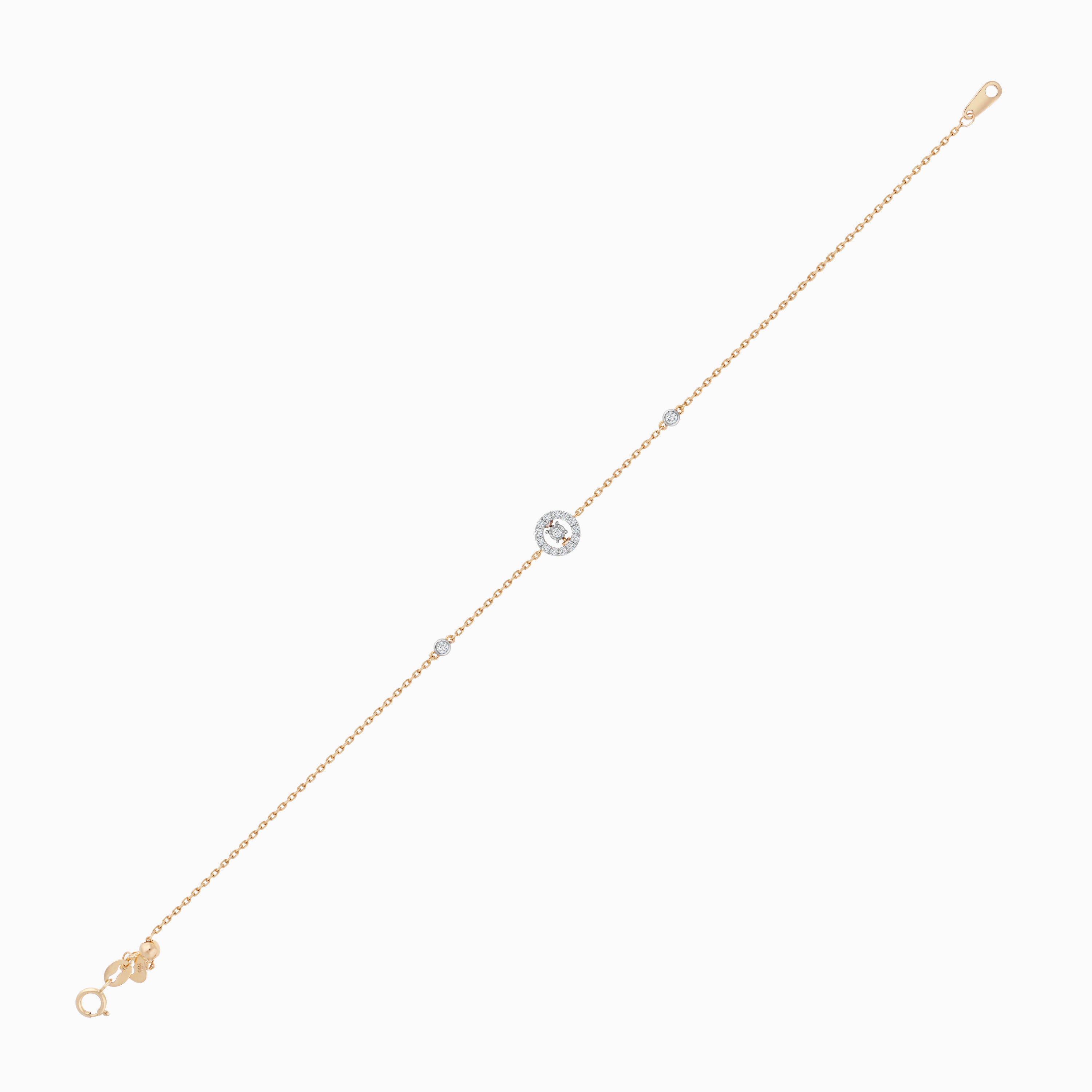 18K Yellow Gold Diamond Bracelet – Dancing Diamond Collection