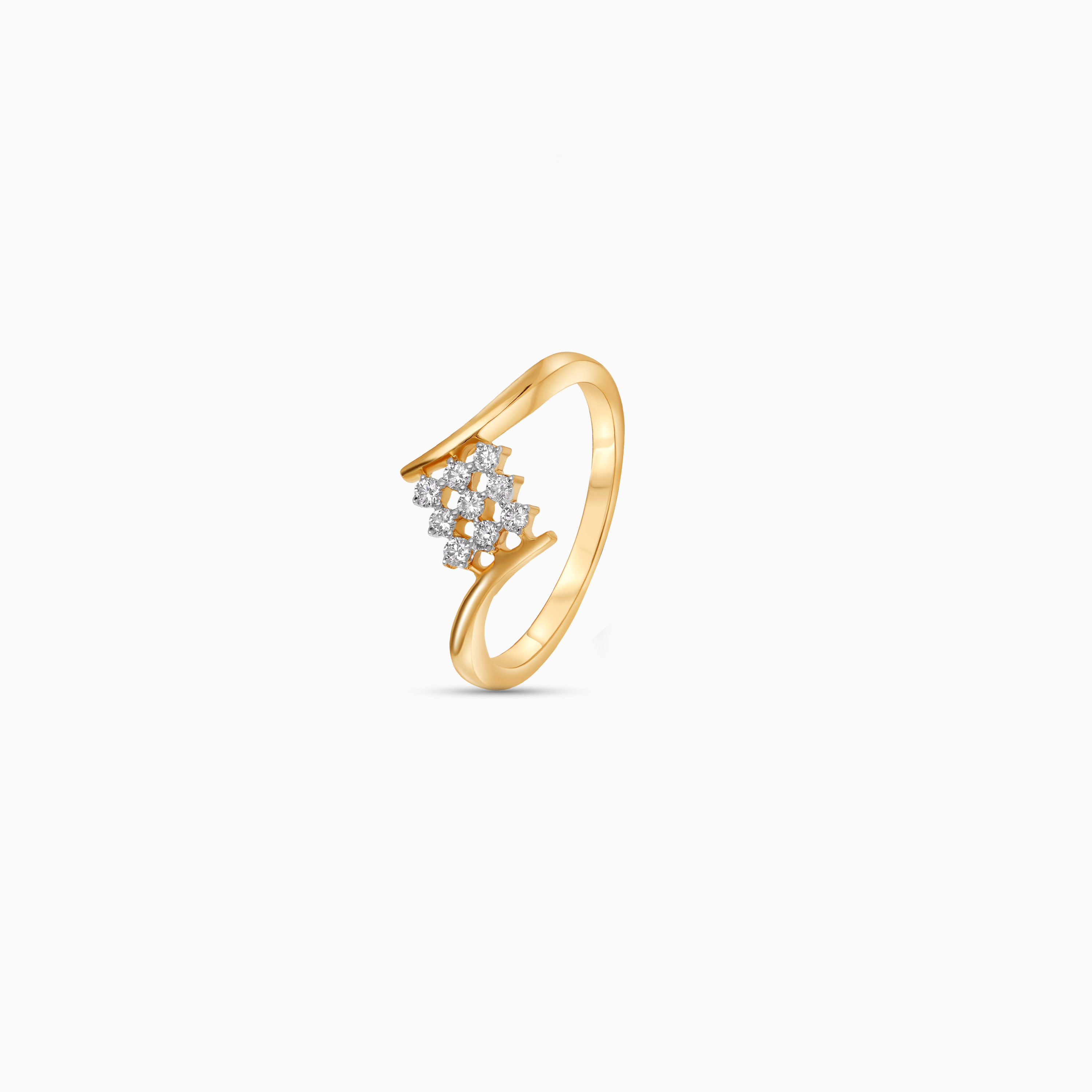 Ada Collection – 18K Yellow Gold Diamond Ring