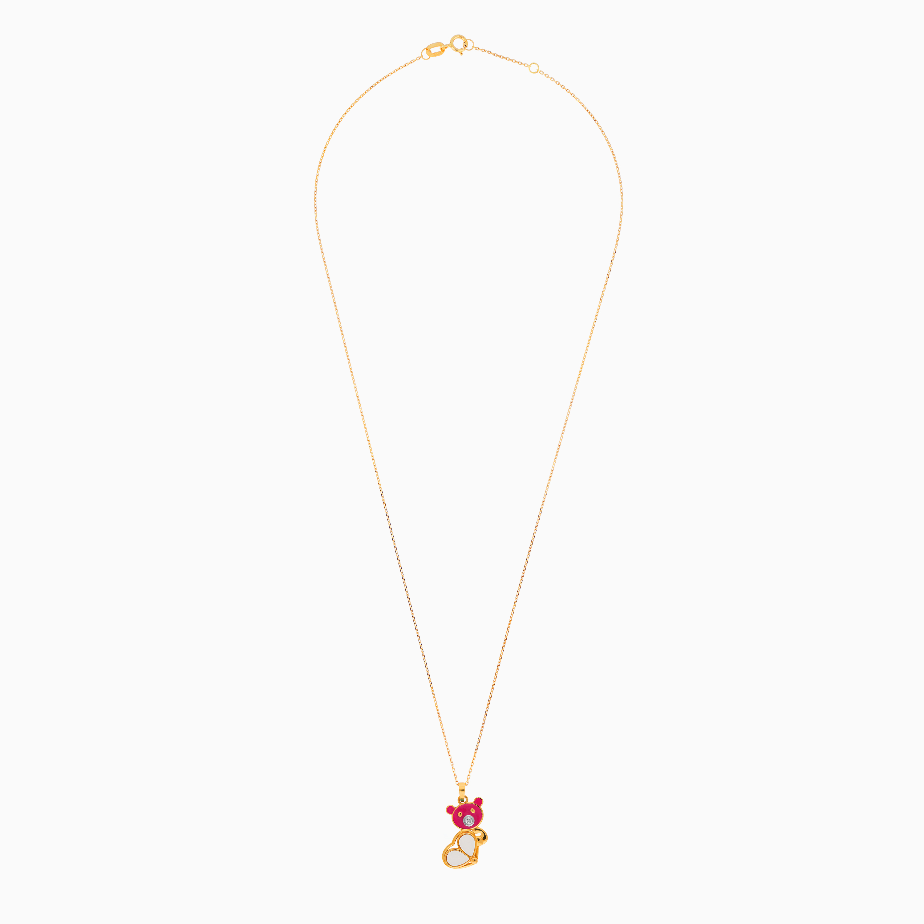 Charming Bear Pendant Necklace for Kids - Dalia Collection