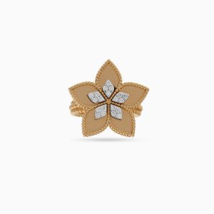 18k Yellow Gold Natural Diamond Ring | Fortuna Diamond Collection