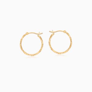 18k Gold Circle-Shaped Earrings | Hoops Collection