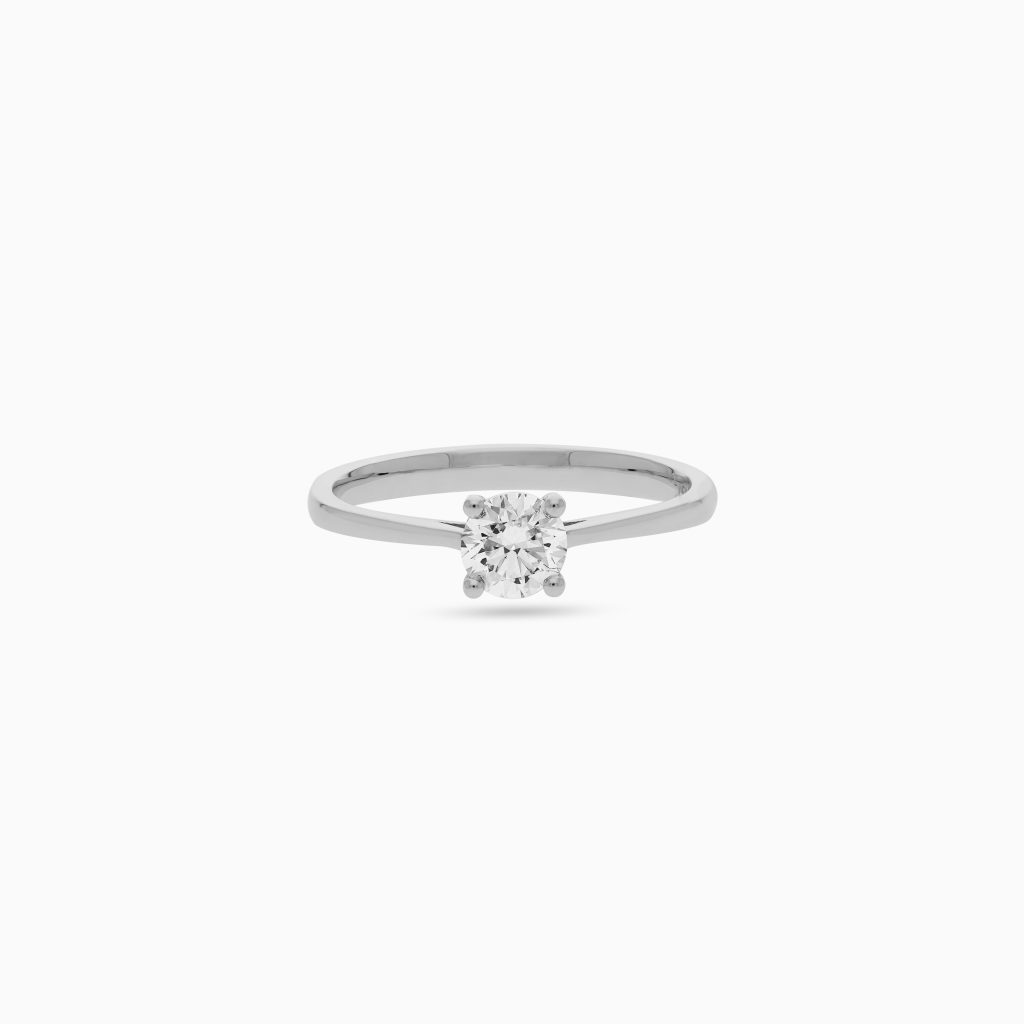 18k Yellow Gold Solitaire Stud Earrings featuring Natural Diamonds | Solitaire Collection