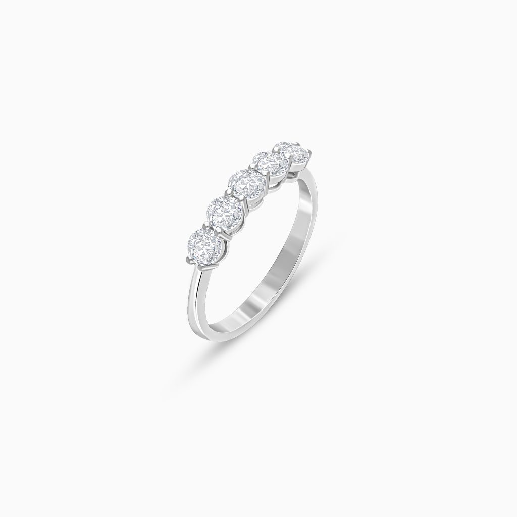 18k White Gold Eternity Solitaire Diamond Ring | Solitaire Collection
